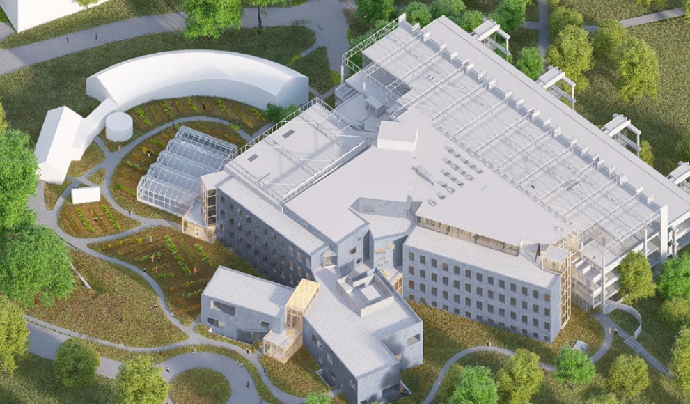A rendering of the new science center.