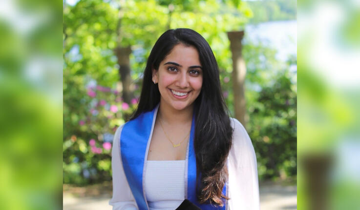 A portrait of Kismat Kaur Dhaliwal ’21 