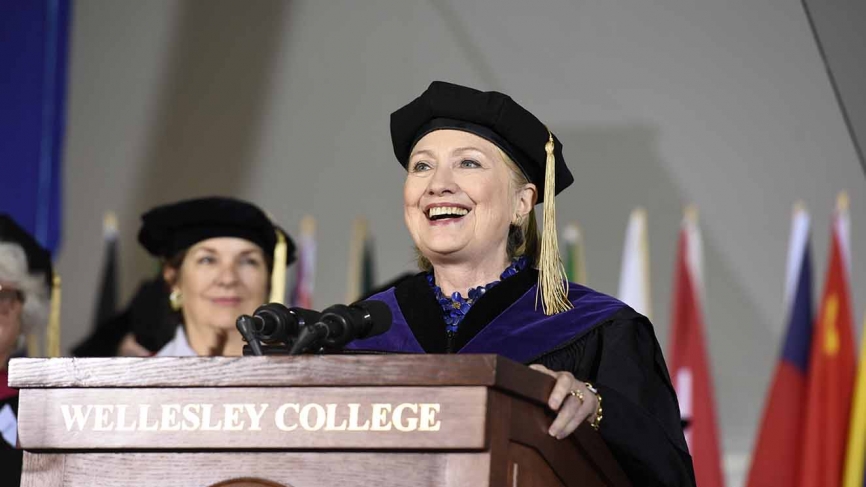 Hillary Rodham Clinton ’69 at Wellesley Commencement
