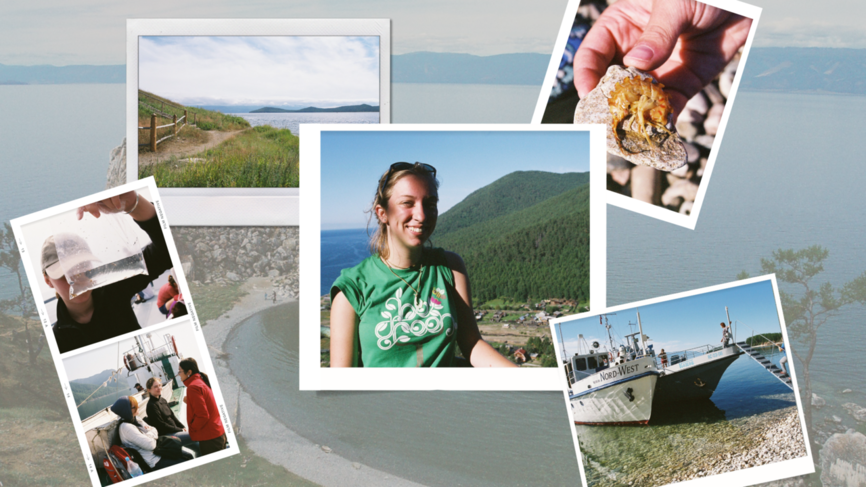 Collage of photos of Lake Baikal memories