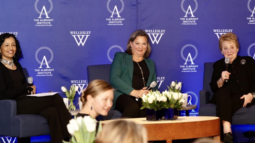 Sec Albright joins Ambassador Nuland and a Wellesley professor on Stage