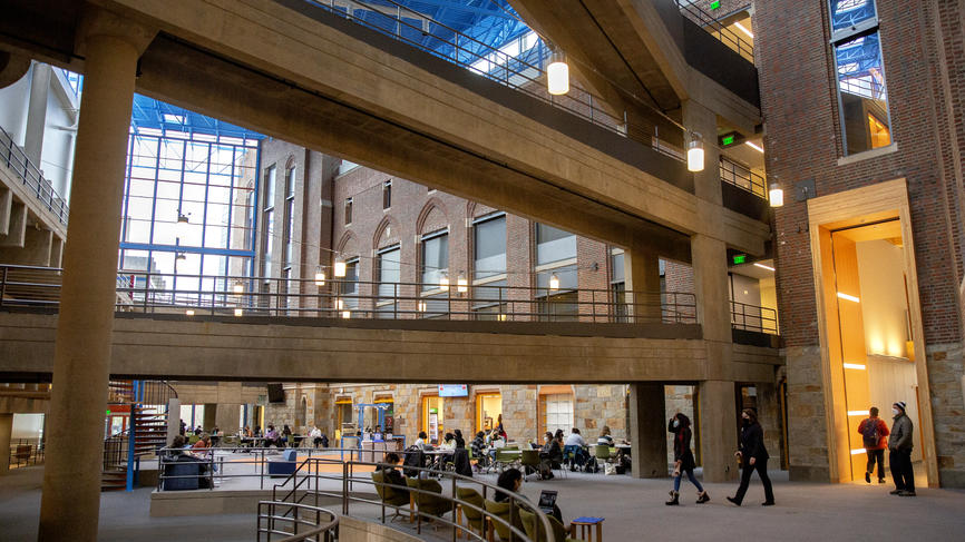 A photo of the renovated Faroll Focus inside the Science Complex