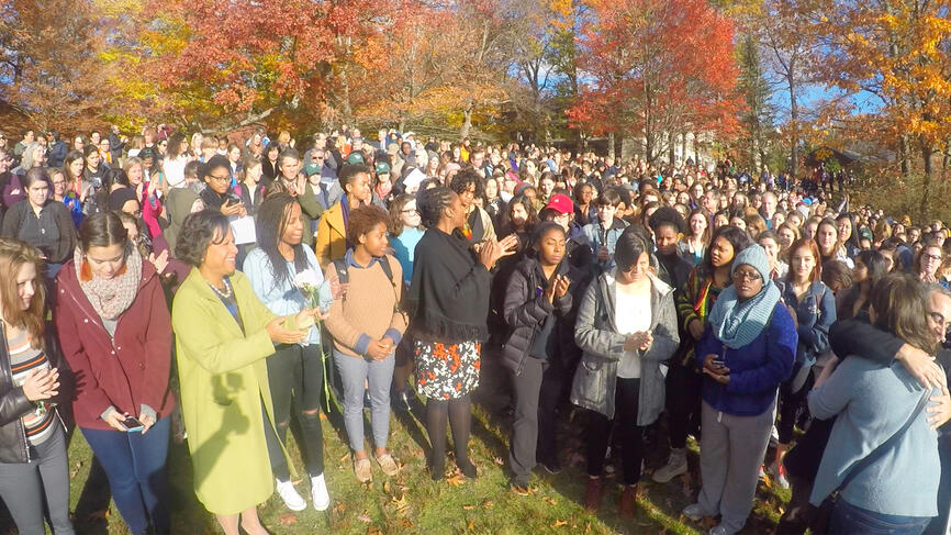 gathered at Lake Waban