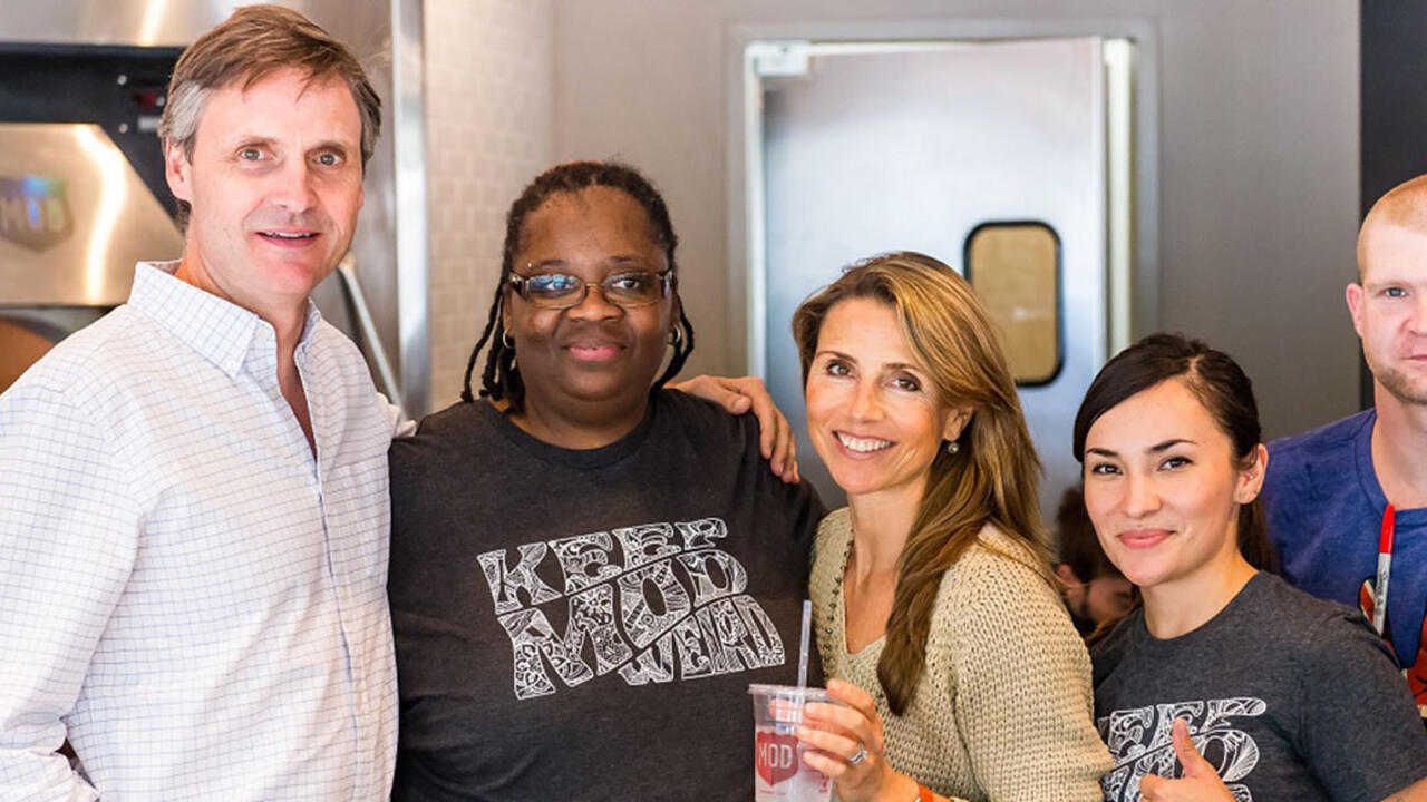 Ally Svenson and her team at MOD Pizza