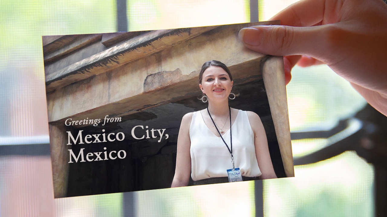 A post card of Jericko in Mexico City