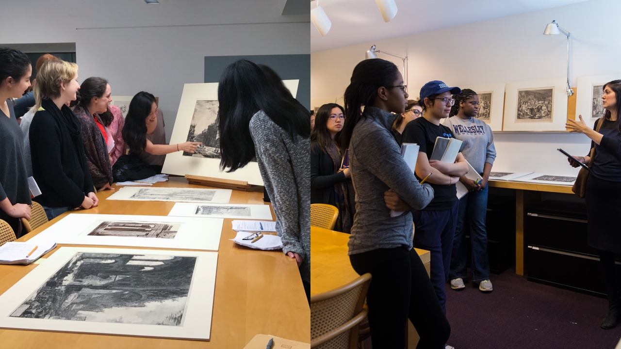 Wellesley students Captivated by two different Art History Classes 