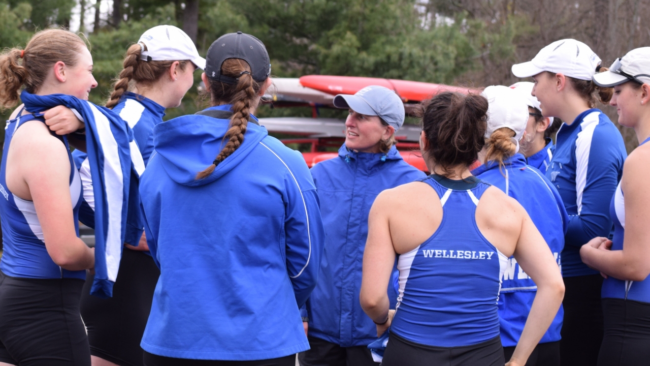 Tessa Spillane with the Blue crew