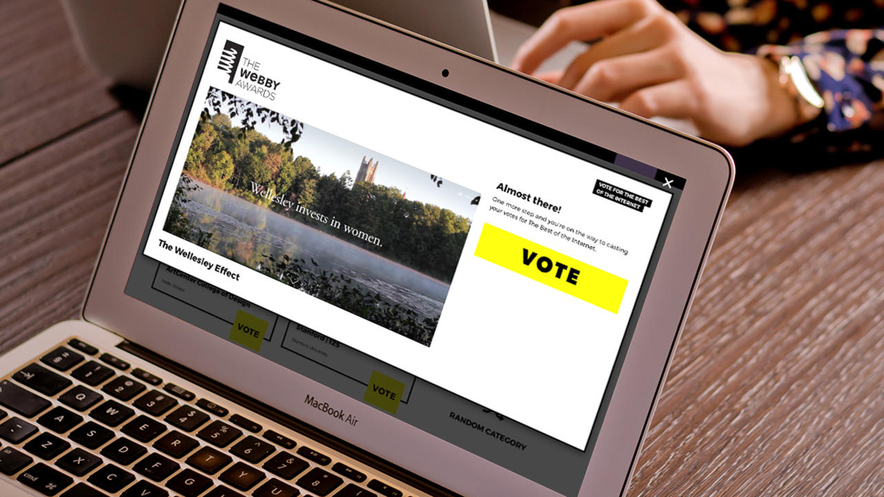 Wellesley Campaign Microsite Nominated for Webby Award
