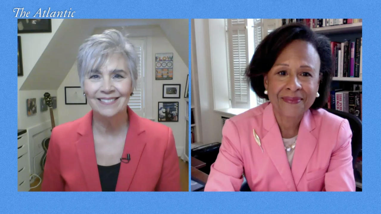 AtlanticLIVE contributor Jeanne Meserve and Paula Johnson talk via zoom