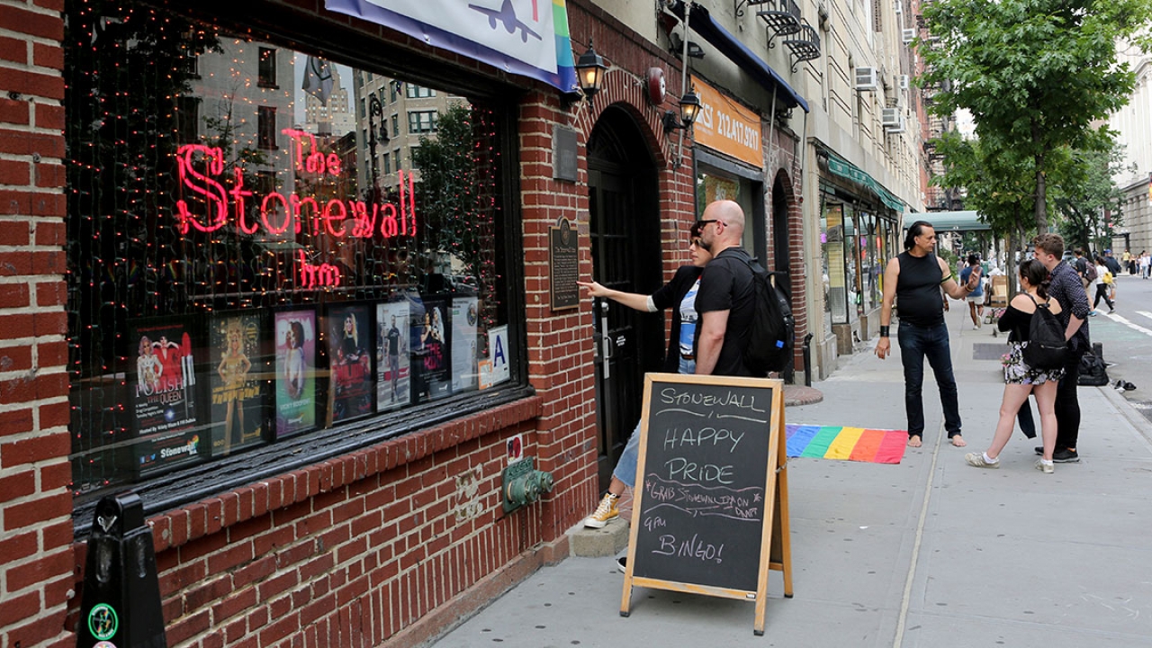 An image of the front of The Stonewall Inn.