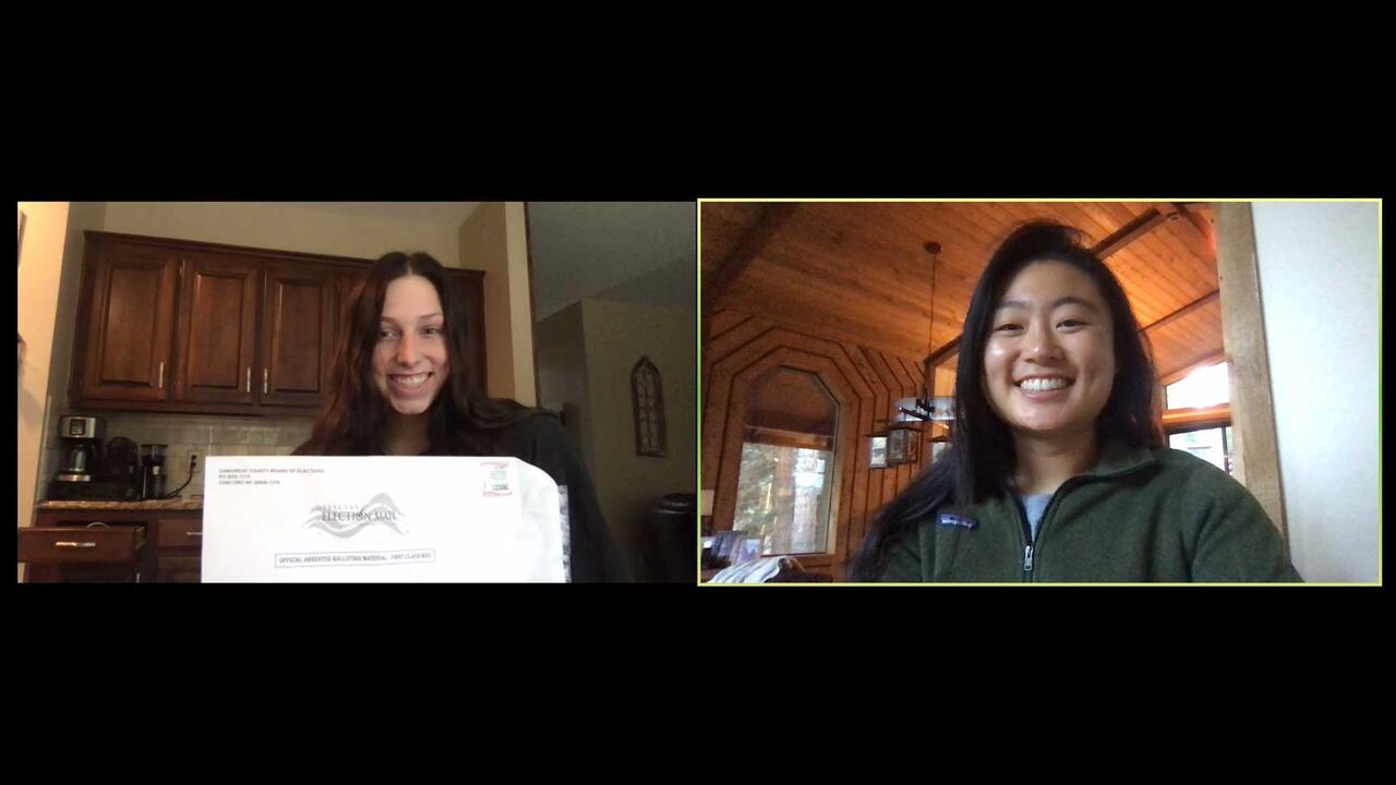 Tiffany Shou &rsquo;22 and Izzy Seebold &rsquo;22