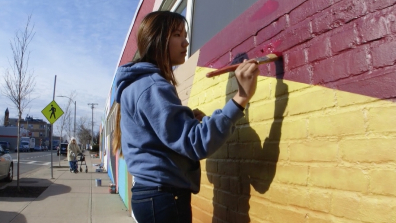 Allston Commissions Wellesley Art Professor to Create Outdoor Mural