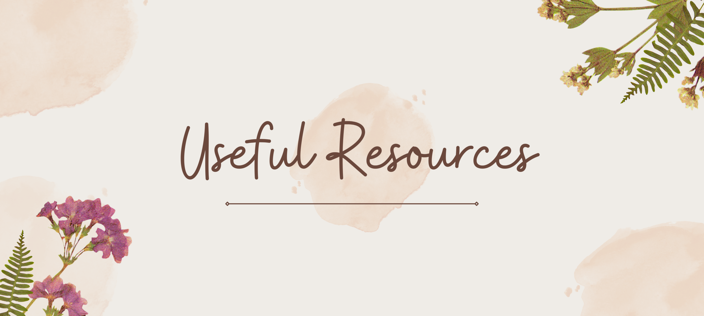 Useful Resources Banner
