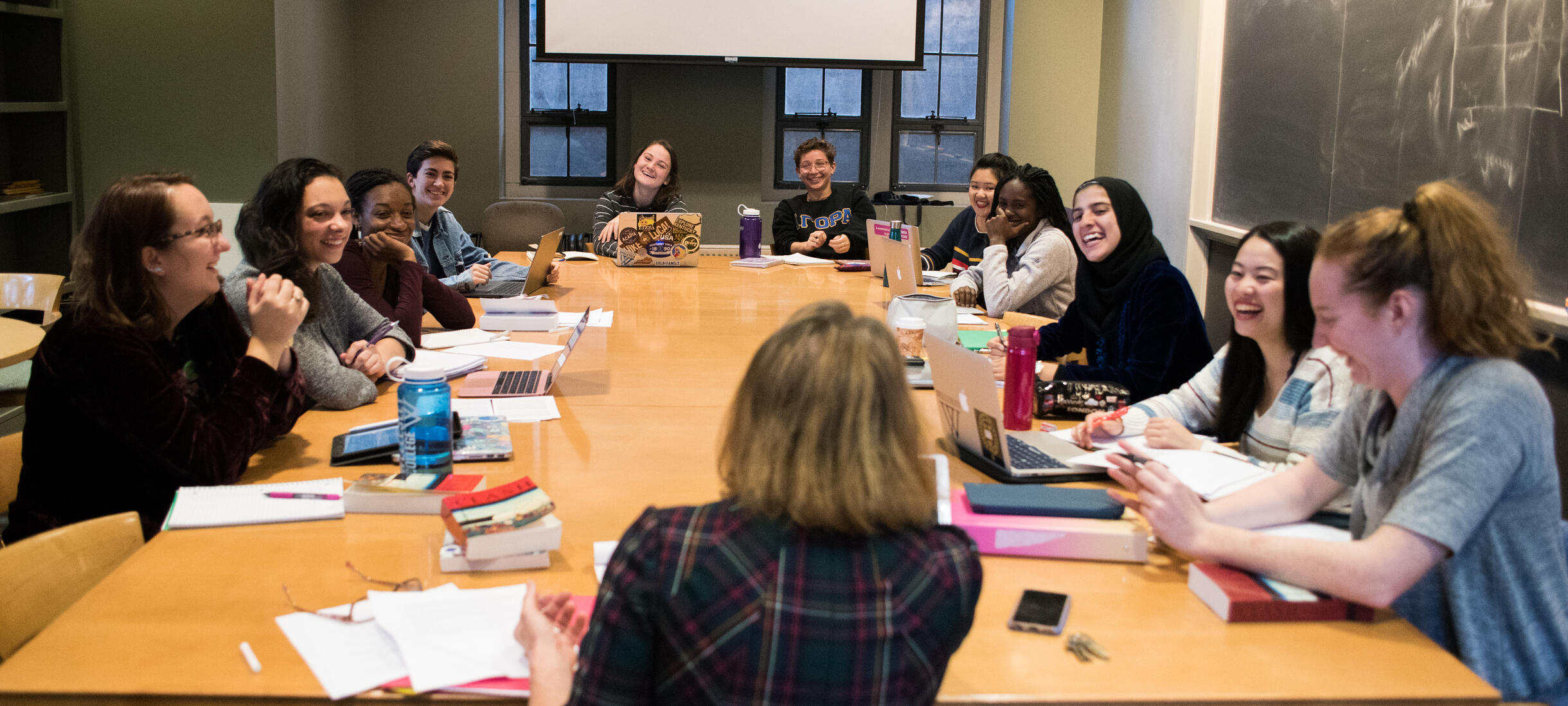 Classroom with students