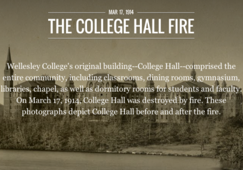 College Hall Fire Exhibit