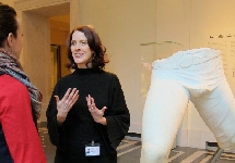 Professor Cassibry at the Metropolitan Museum of Art during her 2013-2014 sabbatical.