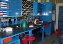 Lab bench at Wellesley College