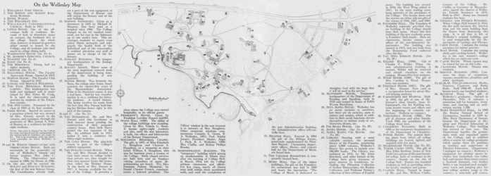 1925 Map of Wellesley College