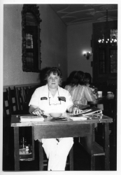 employee in tower court dining hall 1980